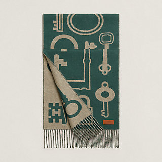 Cachecol Casaque Porte-Clefs - Verde | Hermès Brasil